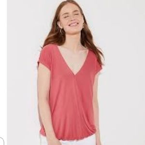 BNWT LOFT wrap shirt with bar back. Sz XL